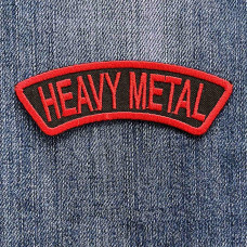 Нашивка Heavy Metal Red 2 вишита арка