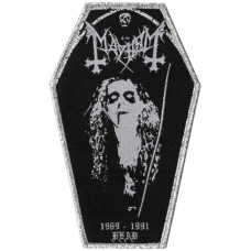 Нашивка Mayhem - Dead ткана