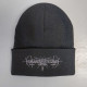 Шапка біні Nokturnal Mortum - Goat Horns Grey Logo вишита чорна