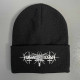 Шапка біні Nokturnal Mortum - Goat Horns White Logo вишита чорна