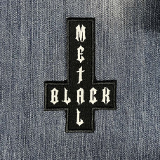 Нашивка Black Metal Cross вишита