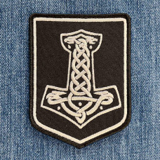 Thor's Hammer 4 Embroidered Velcro Patch