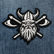 Нашивка Viking With Axes вишита фігурна
