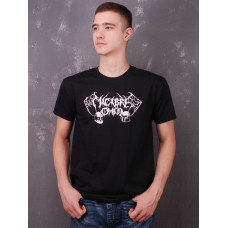 Футболка Macabre Omen White Logo чорна