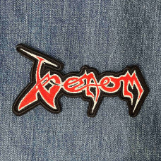 Нашивка Venom Red/White Logo вишита фігурна