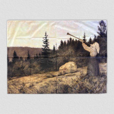 Прапор Theodor Kittelsen - Op Under Fjeldet Toner En Lur