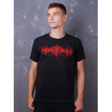 Nokturnal Mortum - Logo 2021 Red Molfa Black T-Shirt