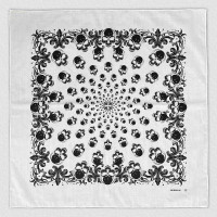 Skulls Bandana White