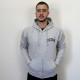 Gehenna - Black Seared Heart (AWDis) Grey Zip Hoodie