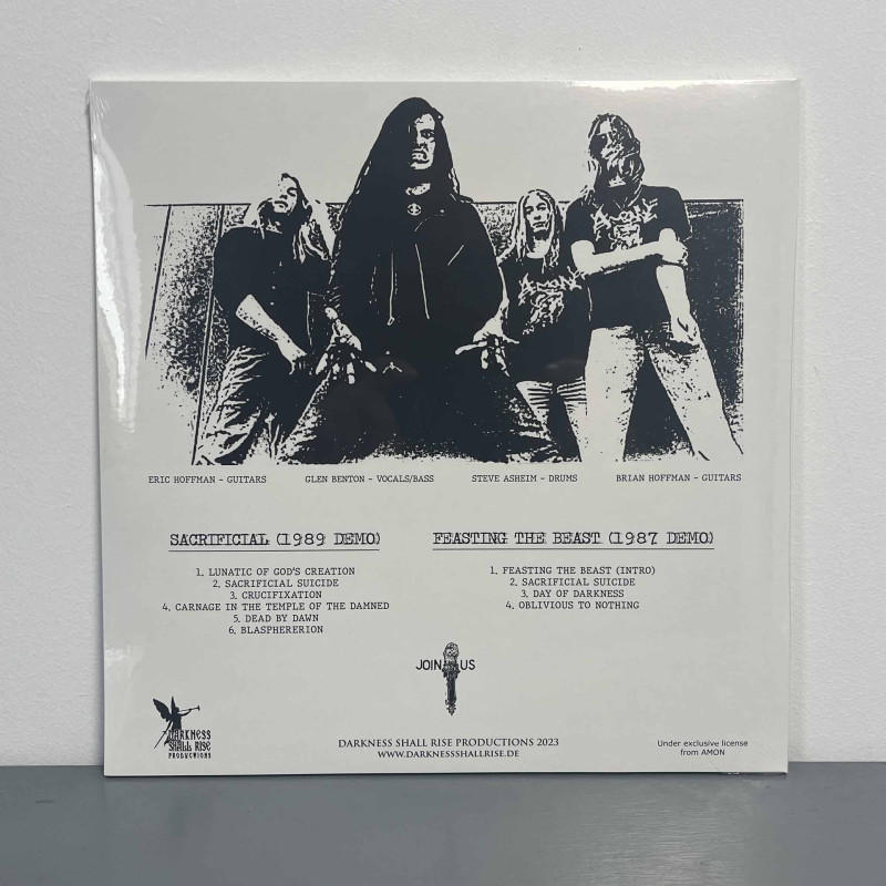 Amon - Sacrificial / Feasting The Beast LP (White Vinyl)