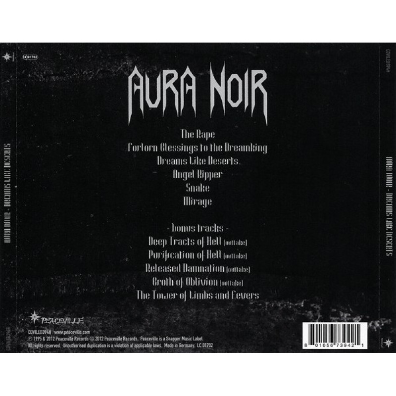 Aura Noir - Dreams Like Deserts MCD