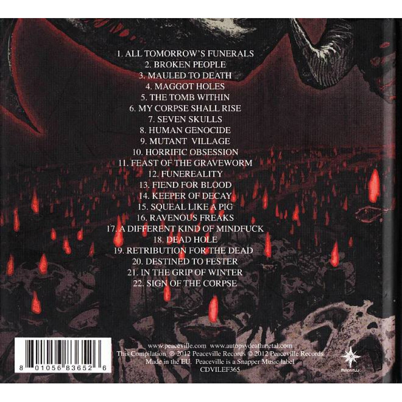 Autopsy - All Tomorrow's Funerals CD Digibook