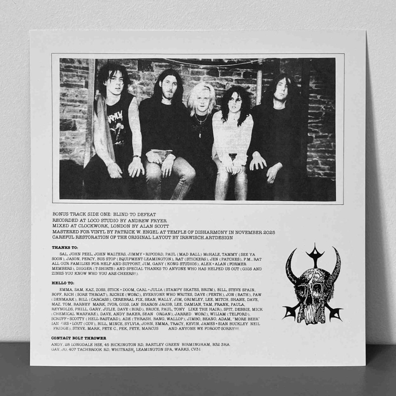 Bolt Thrower - In Battle There Is No Law LP (Silver Vinyl)