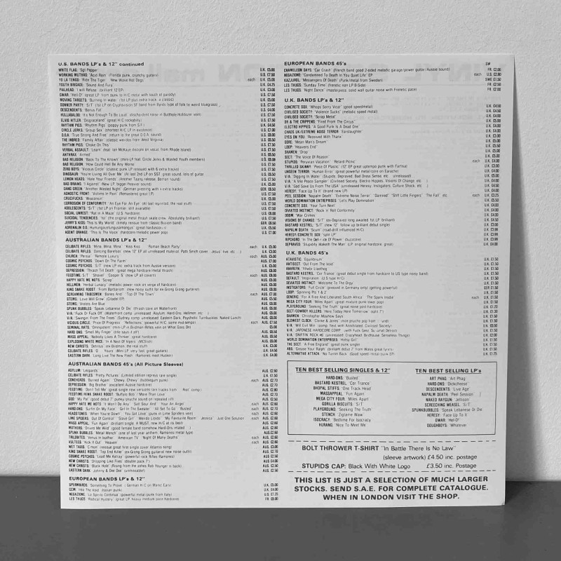 Bolt Thrower - In Battle There Is No Law LP (Silver Vinyl)