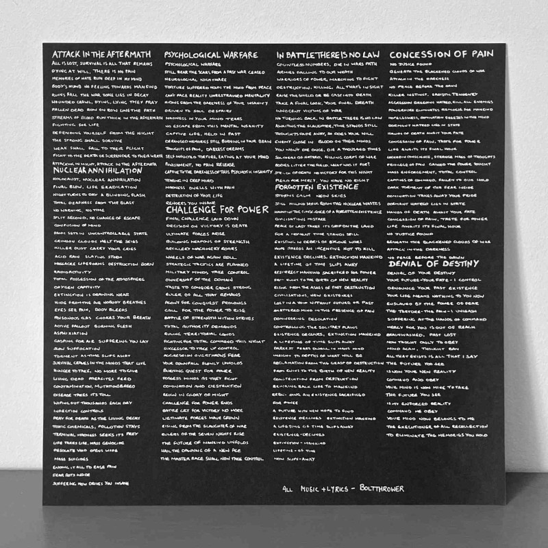 Bolt Thrower - In Battle There Is No Law! LP (White Vinyl)