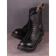 Steel Boots 10 Eyelets Black