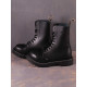 Steel Boots 10 Eyelets Black