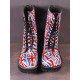 Steel boots British Flag on 10 eyelets