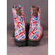 Steel boots British Flag on 10 eyelets