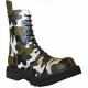 Steel camouflage boots with 10 eyelets