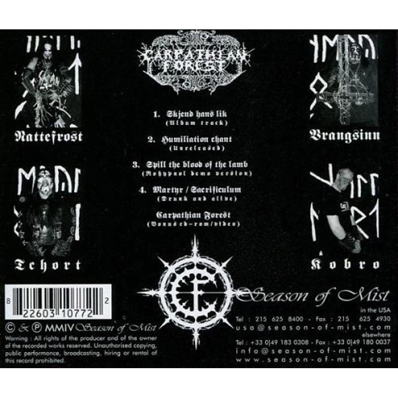 Carpathian Forest - Skjend Hans Lik CD