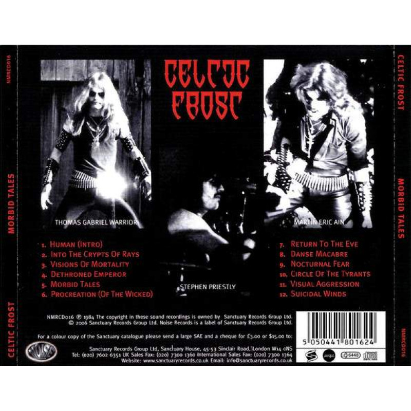 Celtic Frost - Morbid Tales CD
