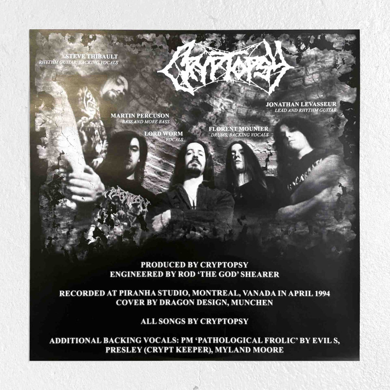 Cryptopsy - Blasphemy Made Flesh LP (Black With White Splatter Vinyl)