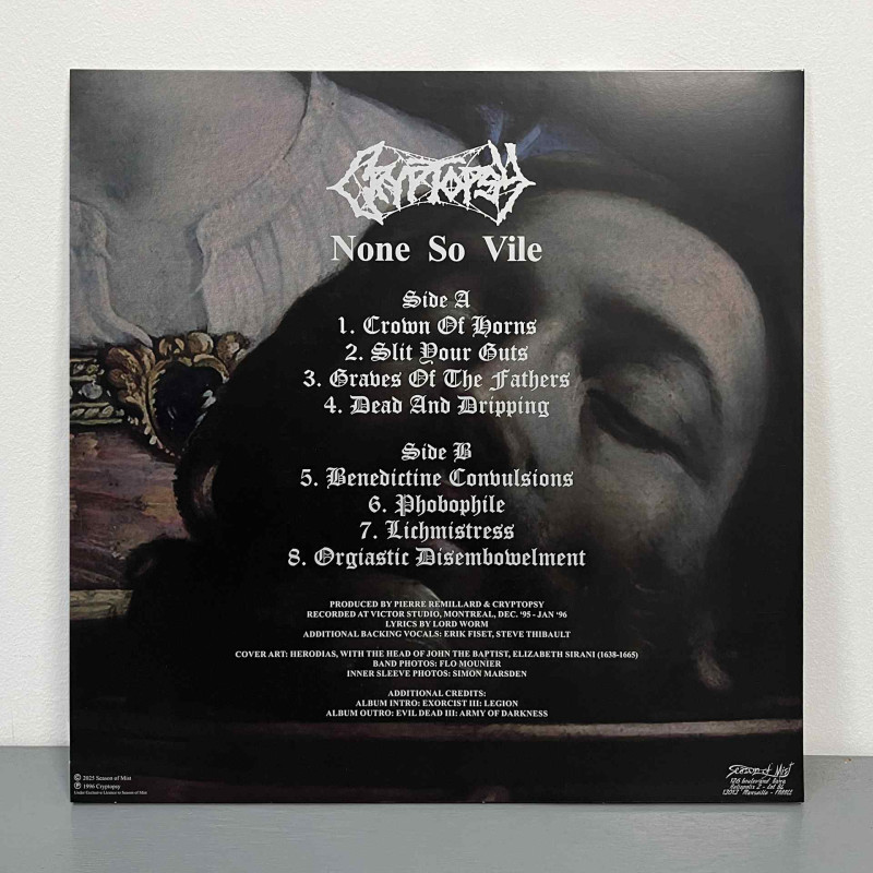 Cryptopsy - None So Vile LP (Black With White Splatter Vinyl)