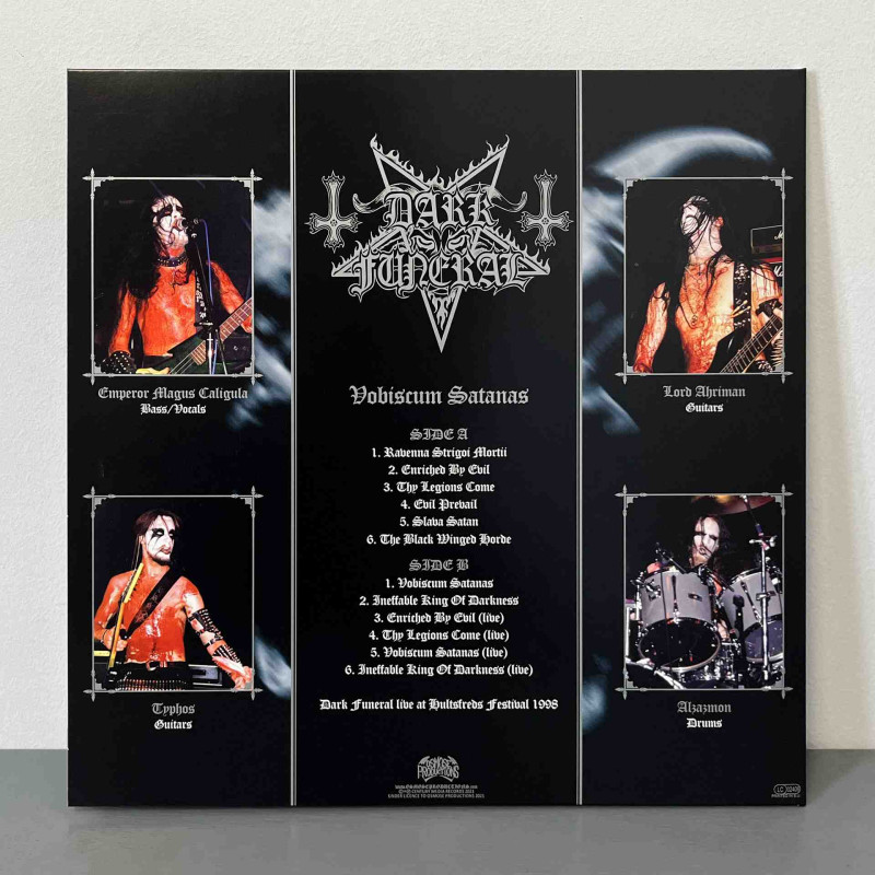 Dark Funeral - Vobiscum Satanas LP (Gatefold White/Blue Marbled Vinyl)