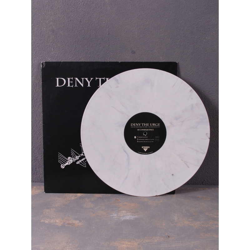 Deny The Urge - In Consequence LP (White / Black Marbled Vinyl) + CD
