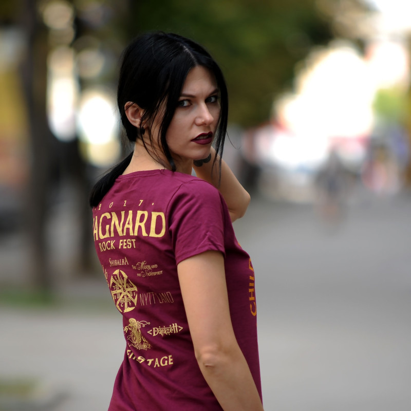 Футболка жіноча Ragnard Rock Fest - Children Of Yggdrasil бордова