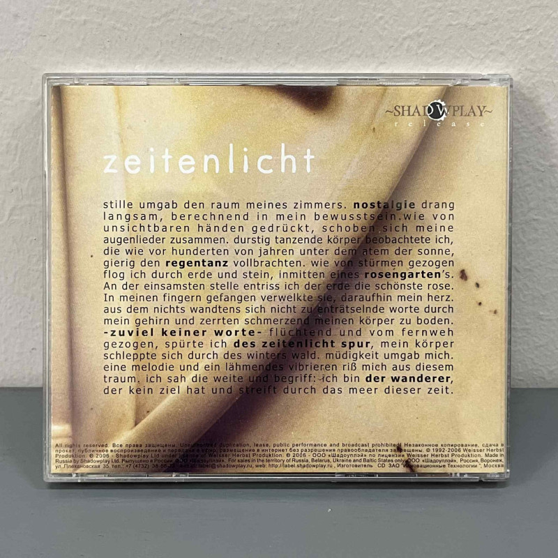 Endraum - Zeitenlicht CD (Shadowplay Release)