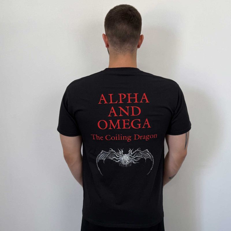 Necromantia - Alpha And Omega - The Coiling Dragon (FOTL) Black T-Shirt