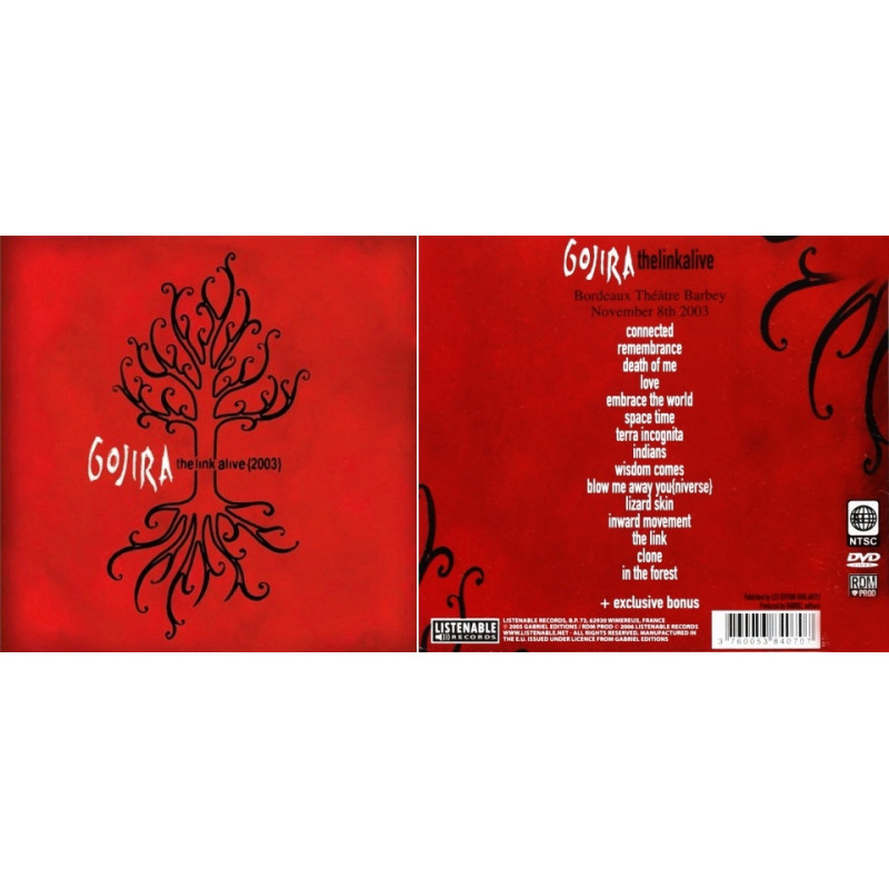 Gojira - The Link Alive DVD