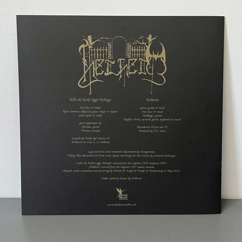 Helheim - Nidr Ok Nordr Liggr Helvegr / Helheim 2LP (Gold Vinyl)