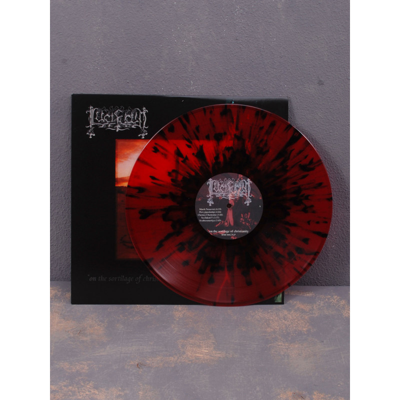 Lucifugum - On The Sortilage Of Christianity LP (Transparent Red & Black Splatter Vinyl)