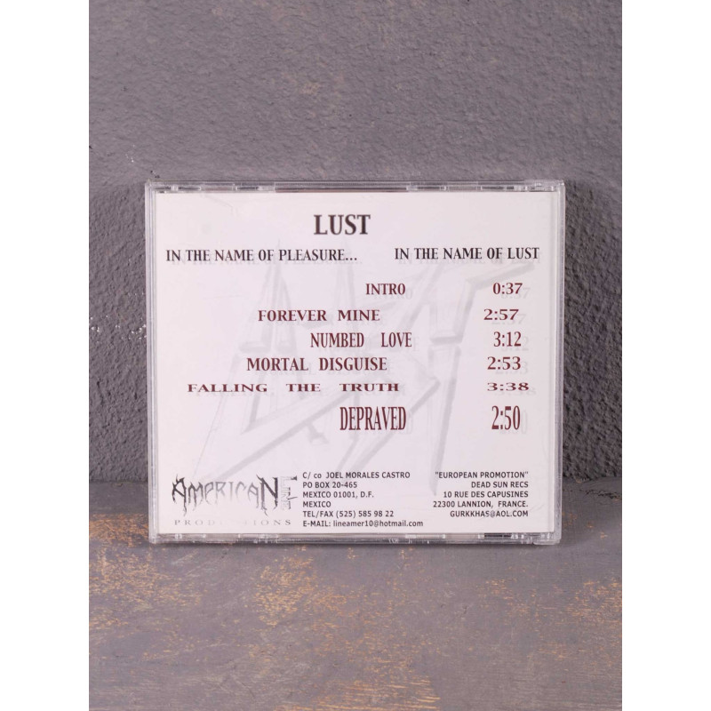 Lust - In The Name Of Pleasure... ...In The Name Of Lust CD