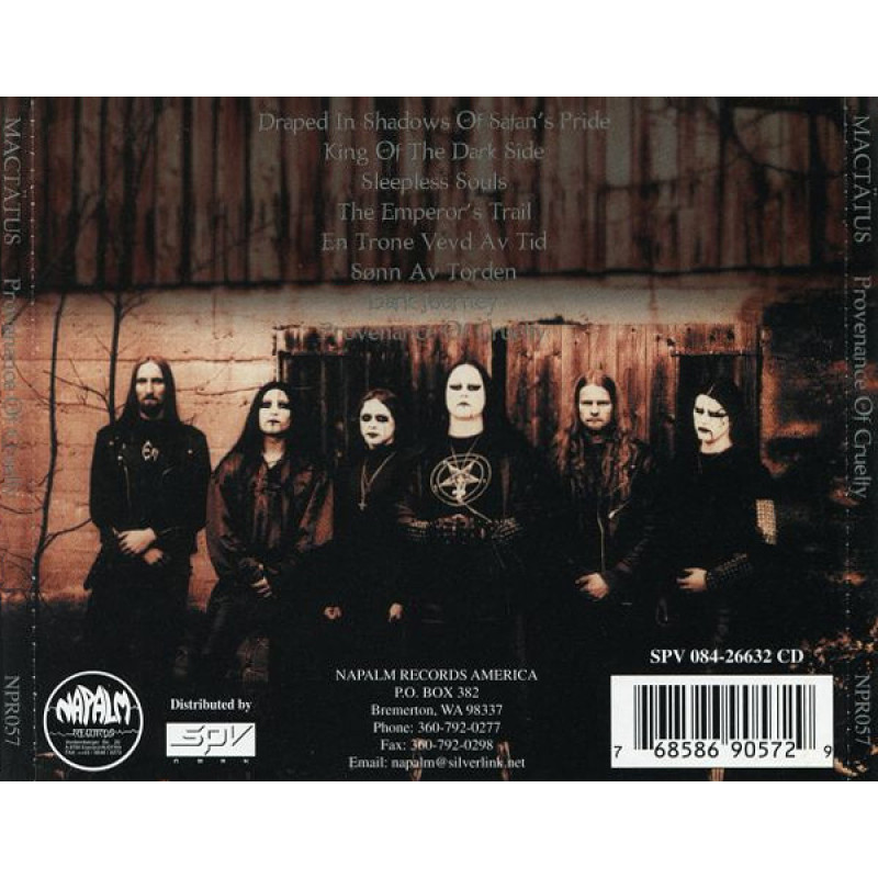 Mactatus - Provenance Of Cruelty CD