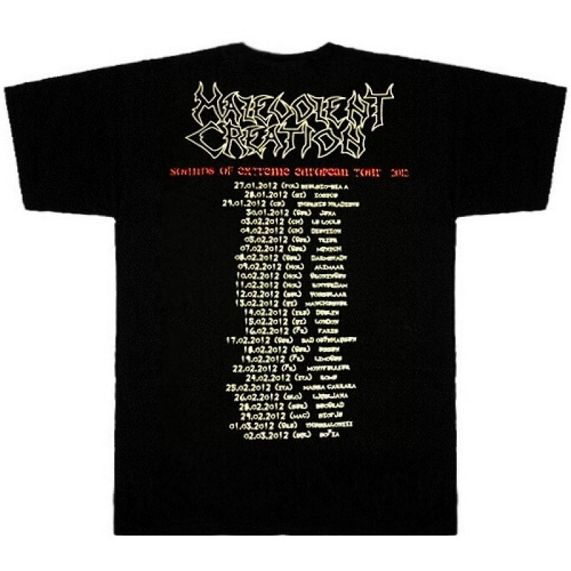 Malevolent Creation - Sounds Of Extreme European Tour 2012 T-Shirt