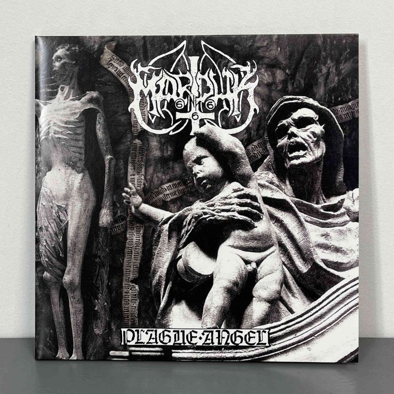 Marduk - Plague Angel LP (Gatefold White/Black Marble Vinyl)