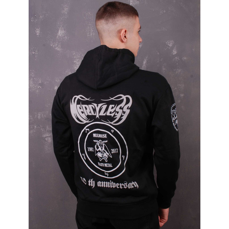 Зіп худі Mercyless - 30th Anniversary чорний