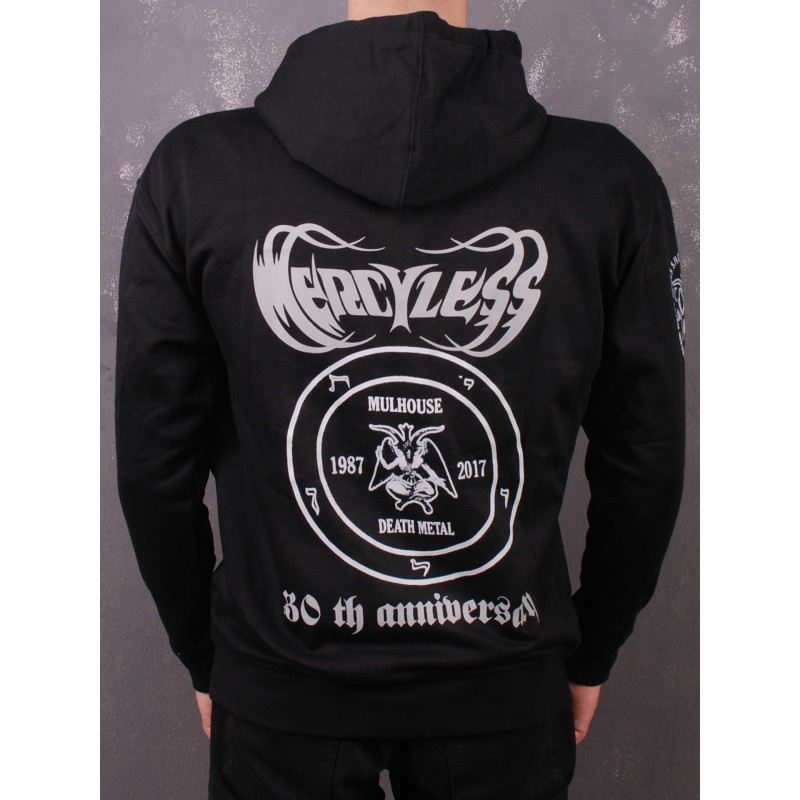 Зіп худі Mercyless - 30th Anniversary чорний