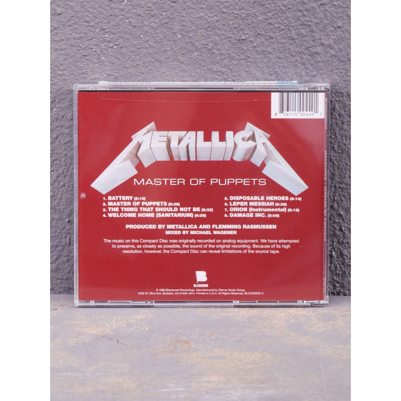 Metallica - Master Of Puppets CD (USA)