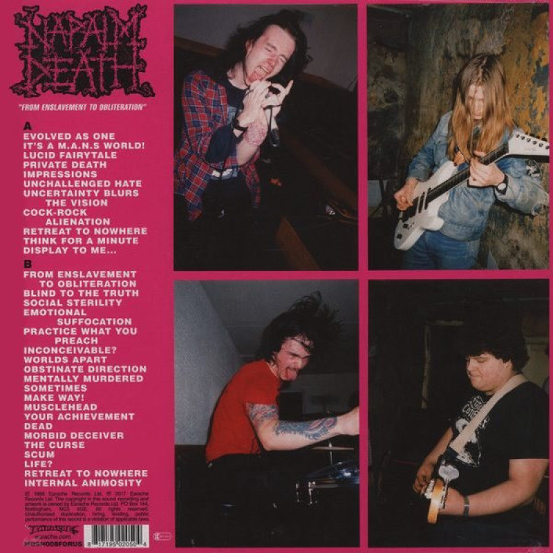 Napalm Death - From Enslavement To Obliteration LP