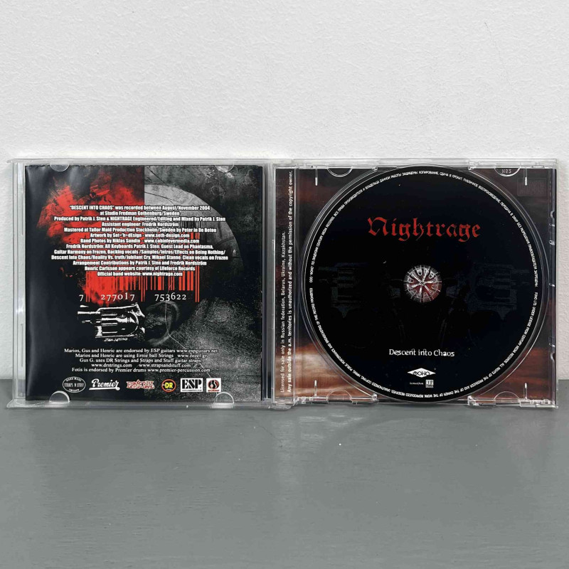 Nightrage - Descent Into Chaos CD (Фоно)