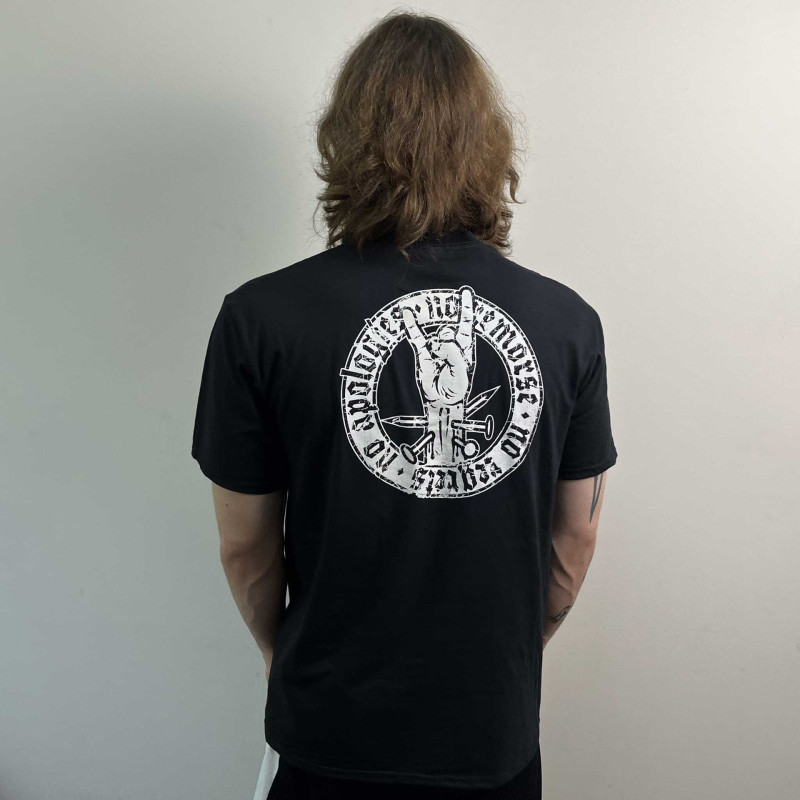 Nokturnal Mortum - No Apologies. No Remorse. No Regrets. (Gildan) Black T-Shirt