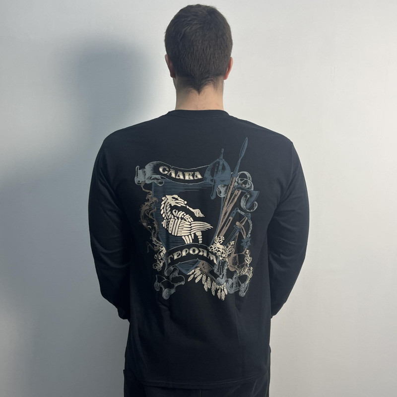 Nokturnal Mortum - Слава Героям (Hailed Be The Heroes) (Gildan) Black Longsleeve