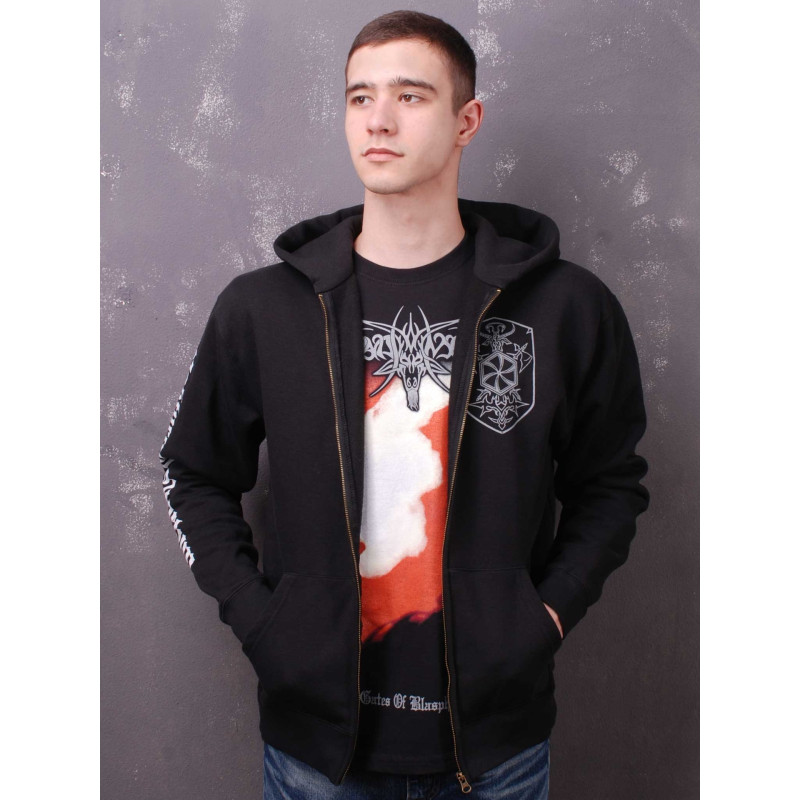 Nokturnal Mortum - To The Gates Of Blasphemous Fire (FOTL) Black Zip Hoodie