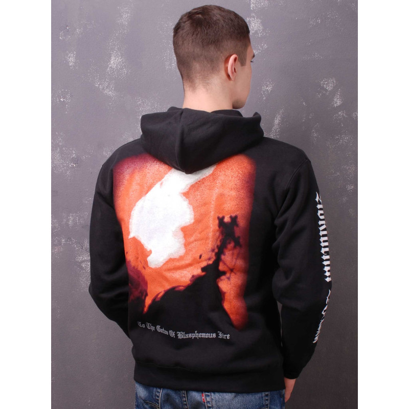 Nokturnal Mortum - To The Gates Of Blasphemous Fire (FOTL) Black Zip Hoodie