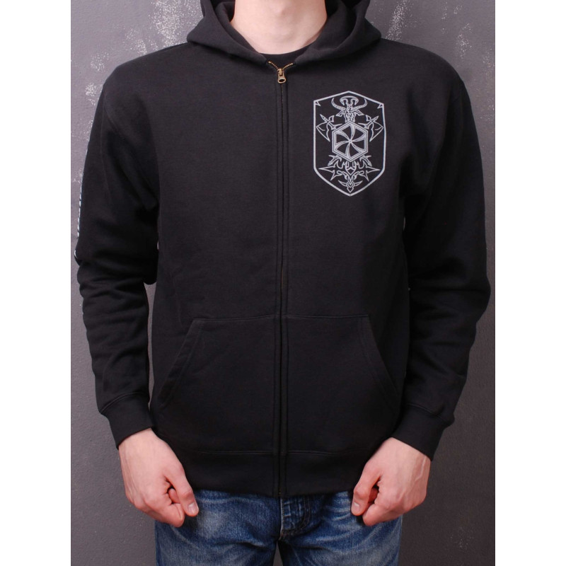 Nokturnal Mortum - To The Gates Of Blasphemous Fire (FOTL) Black Zip Hoodie